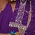 Purple festive wear designer fox georgette  readymade suit