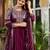 Wine festive wear designer pure vichitra silk heavy 7mm sequence embroidery work readymade suit