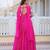 Rani Pink festive wear designer pure georgette bandhej  readymade suit