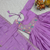 Lavender festive wear designer pure chinon heavy sequence embroidery work readymade suit