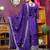 Purple festive wear designer chinon sequence embroidery work readymade suit