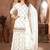 White festive wear designer heavy chinnon silk  readymade suit