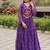 Purple festive wear designer faux georgette gamathi work with real mirror work readymade suit