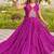 Purple festive wear designer faux georgette embroidery thread work with real mirror work readymade suit
