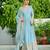 Lavender festive wear designer faux georgette embroidered work readymade suit