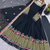 Black festive wear designer heavy georgette heavy multi thread embroidery sequence work readymade suit