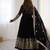 Black festive wear designer heavy georgette heavy multi thread embroidery sequence work readymade suit