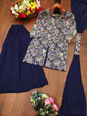Multi festive wear designer tapeta silk sequence embroidery work and real mirror work  readymade suit 4