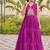Purple festive wear designer faux georgette embroidery thread work with real mirror work readymade suit