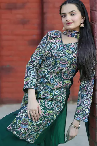 Multi festive wear designer tapeta silk sequence embroidery work and real mirror work  readymade suit