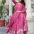 Pink festive wear designer star georgette heavy 7mm sequence embroidery work readymade suit