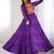 Purple festive wear designer heavy pure soft fox georgette  readymade suit