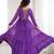 Purple festive wear designer heavy pure soft fox georgette  readymade suit