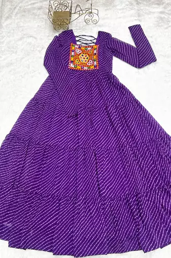 Purple festive wear designer heavy pure soft fox georgette  readymade suit