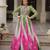 Multi festive wear designer faux georgette bandhej  embroidery mirror work readymade suit