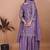 Lavender festive wear designer chinon sequence embroidery work readymade suit
