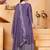 Purple festive wear designer chinon sequence embroidery work readymade suit