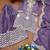 Purple festive wear designer chinon sequence embroidery work readymade suit