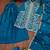 Teal festive wear designer chinon sequence embroidery work readymade suit