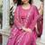 Pink festive wear designer star georgette heavy 7mm sequence embroidery work readymade suit
