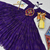 Purple festive wear designer faux georgette gamathi work with real mirror work readymade suit