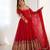 Red festive wear designer heavy georgette heavy multi thread 5mm embroidery sequence work readymade suit