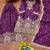 Purple festive wear designer chinon sequence embroidery work readymade suit