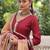 Maroon festive wear designer roman mirror lace & dori jal lace work readymade suit