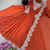 Orange festive wear designer heavy blooming faux georgette heavy embroidery sequence moti work readymade suit