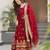 Maroon festive wear designer faux blooming georgette zari & sequins embroidered work readymade suit