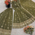 Green festive wear designer heavy crunchy silk heavy embroidery sequence work readymade suit