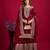 Maroon festive wear designer trendy elementary designer readymade suit collection