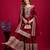 Maroon festive wear designer trendy elementary designer readymade suit collection