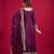Purple festive wear designer trendy elementary designer readymade suit collection