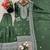 Green festive wear designer trendy elementary designer readymade suit collection