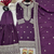 Purple festive wear designer trendy elementary designer readymade suit collection