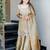 Beige festive wear designer pure jimmy choo silk embroidery sequence work readymade suit