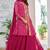 Pink festive wear designer fox georgette mirror with thread with embroidery work readymade suit