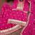 Rani pink festive wear designer chinon  readymade suit