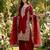 Maroon festive wear designer pure gmy silk heavy embroidery sequence work readymade suit