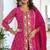 Pink festive wear designer fox georgette mirror with thread with embroidery work readymade suit