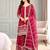 Pink festive wear designer pure fendy silk sequence work readymade suit