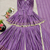Purple festive wear designer mal chanderi real mirror with handwork readymade suit