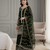 green festive wear designer pure fendy silk sequence work readmade suit