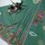 green muslin floral printed anarkali style kurta set with dupatta