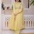Superb Yellow Bead Embroidered Chanderi Haldi Wear Salwar Kameez