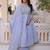 Awesome Sky Blue Bead Embroidered Chanderi Event Wear Salwar Kameez