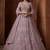 Breathtaking Lavender Zircon Work Net Bridesmaid Lehenga With Blouse