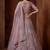 Breathtaking Lavender Zircon Work Net Bridesmaid Lehenga With Blouse
