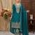 Womens new  wedding wear heavy embroidery thread work kurta set